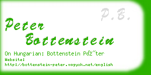 peter bottenstein business card